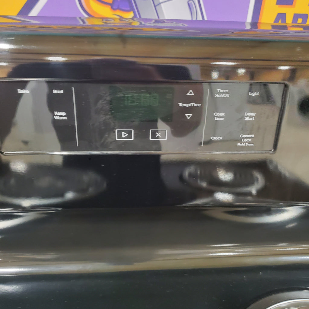 Pictures of Whirlpool 30" Black 4.8 cu. ft. Electric Coil Top Range with Keep Warm Setting WFC150M0JB - Scratch & Dent - Minor - Neu Appliance Outlet - Discount Appliance Outlet in Austin, Tx