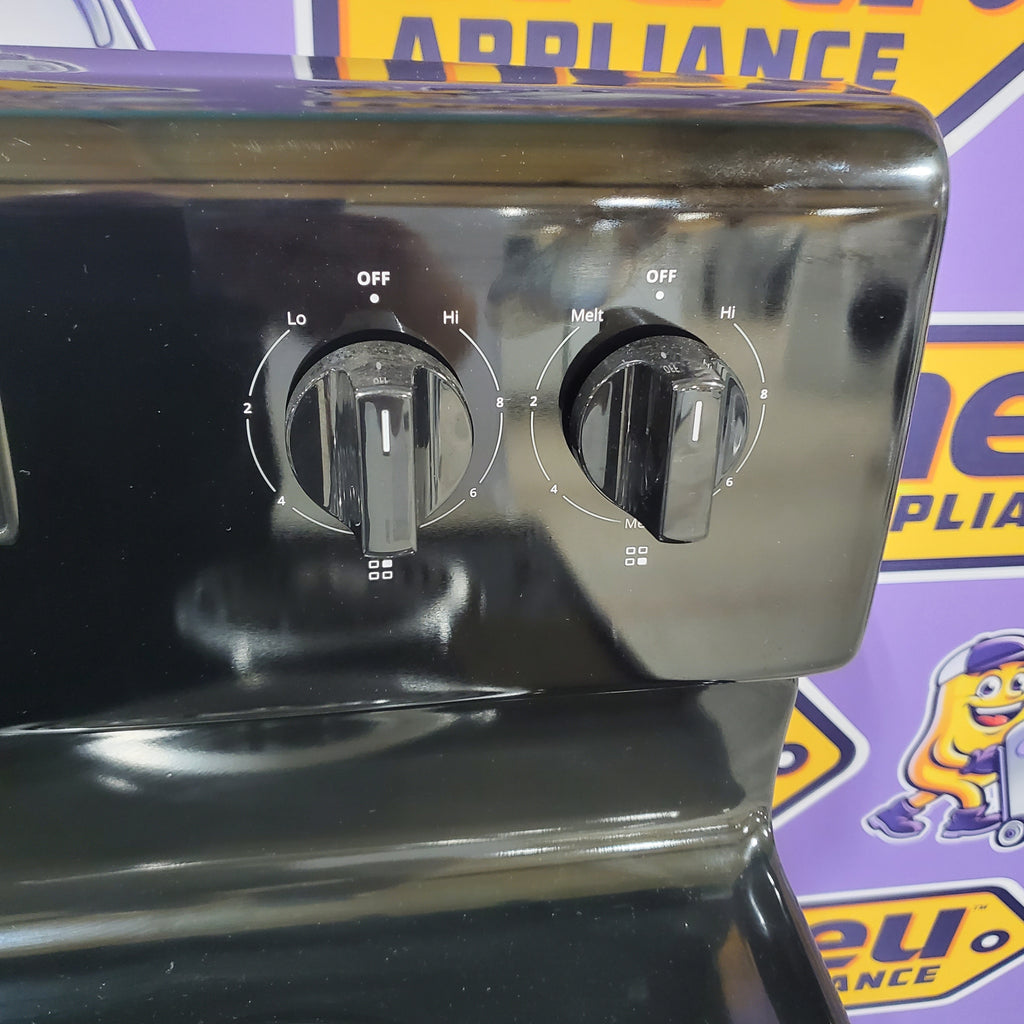 Pictures of Whirlpool 30" Black 4.8 cu. ft. Electric Coil Top Range with Keep Warm Setting WFC150M0JB - Scratch & Dent - Minor - Neu Appliance Outlet - Discount Appliance Outlet in Austin, Tx
