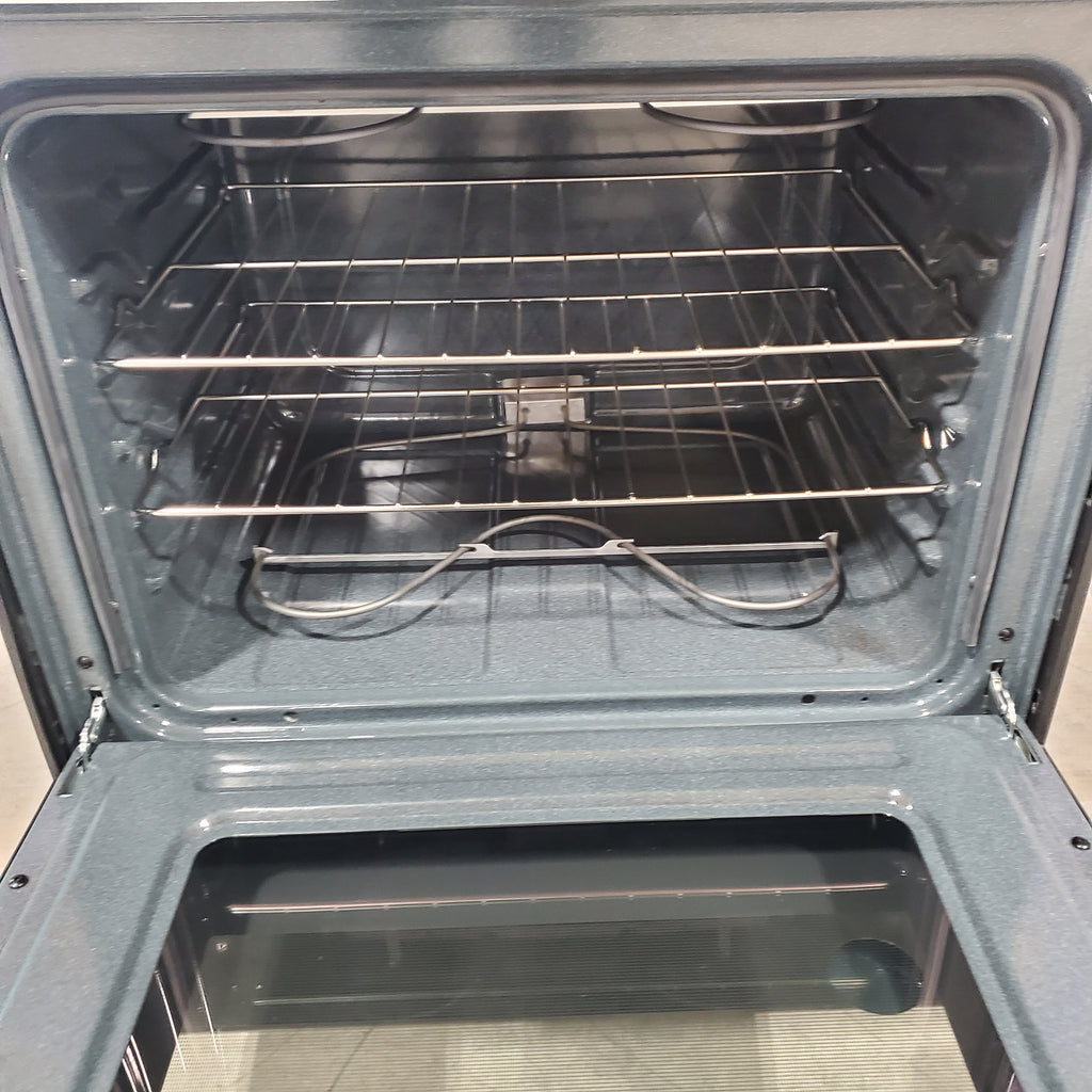 Pictures of Whirlpool 30" Black 4.8 cu. ft. Electric Coil Top Range with Keep Warm Setting WFC150M0JB - Scratch & Dent - Minor - Neu Appliance Outlet - Discount Appliance Outlet in Austin, Tx