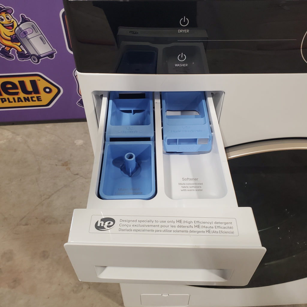 Pictures of White LG Wash Tower Single Unit Front Load with Center Control™ 4.5 cu. ft. Washer and 7.4 cu. ft. Electric Dryer WKE100HWA - Scratch & Dent - Minor - Neu Appliance Outlet - Discount Appliance Outlet in Austin, Tx