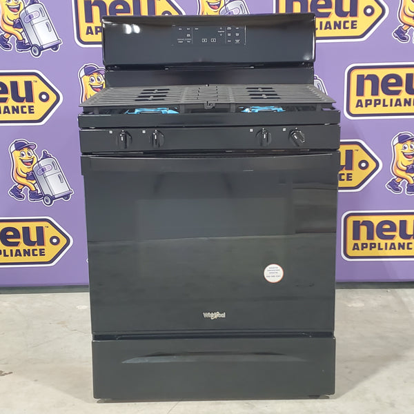 Whirlpool Black 5.0 Cu. Ft. Freestanding Gas Range with Storage Drawer and Two SpeedHeat™ Burners WFG515S0MB - Open Box