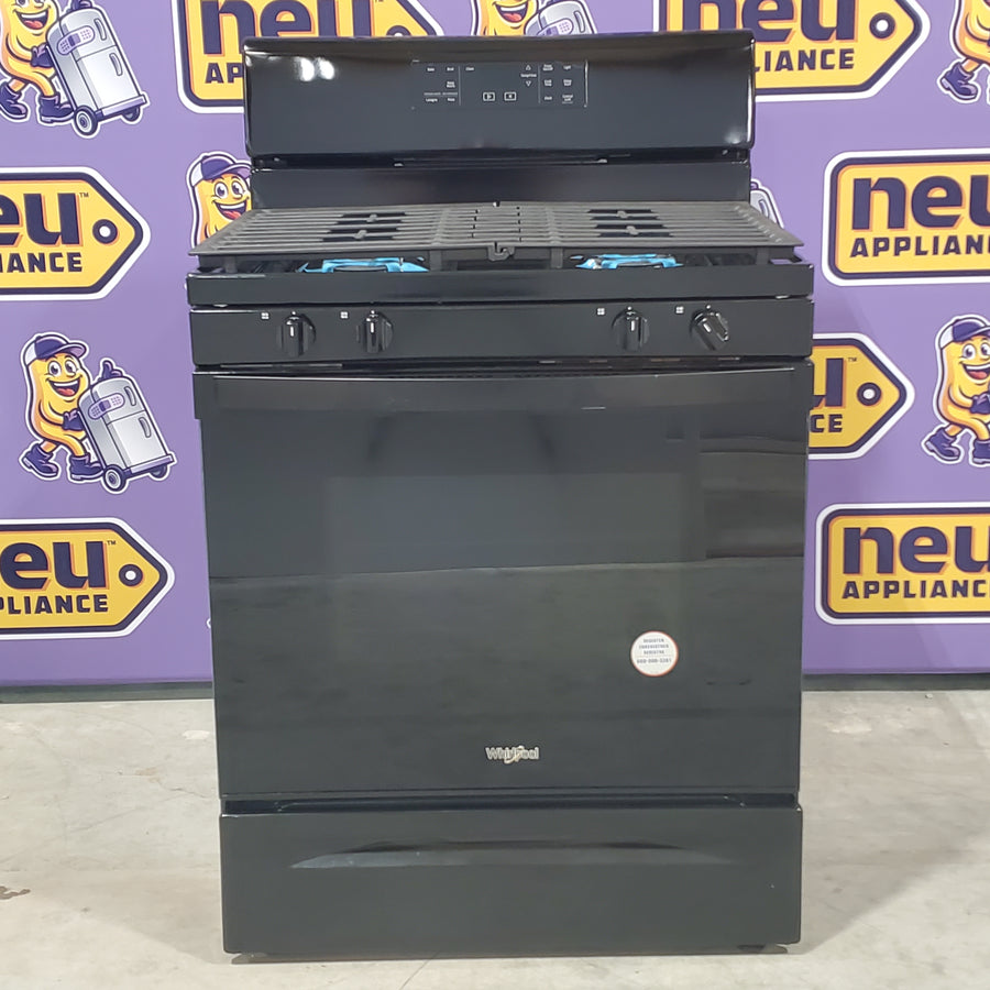 Whirlpool Black 5.0 Cu. Ft. Freestanding Gas Range with Storage Drawer and Two SpeedHeat™ Burners WFG515S0MB - Open Box
