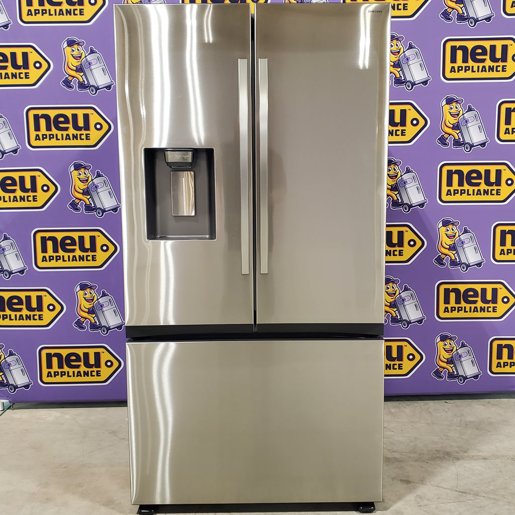 Pictures of Samsung Stainless Steel 31 cu. ft. Mega Capacity 3-Door French Door Refrigerator with Four Types of Ice RF32CG5400SR - Open Box - Neu Appliance Outlet - Discount Appliance Outlet in Austin, Tx
