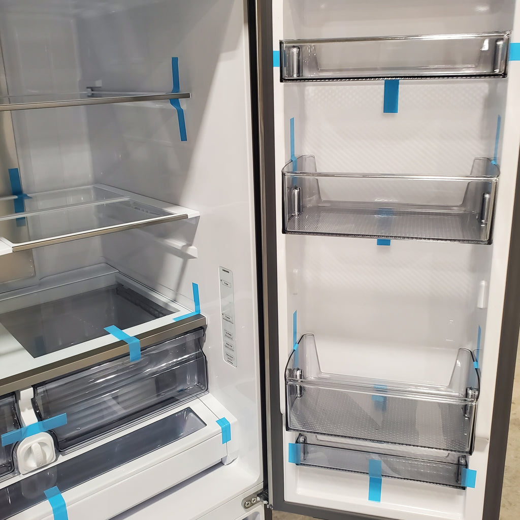 Pictures of Samsung Stainless Steel 31 cu. ft. Mega Capacity 3-Door French Door Refrigerator with Four Types of Ice RF32CG5400SR - Open Box - Neu Appliance Outlet - Discount Appliance Outlet in Austin, Tx