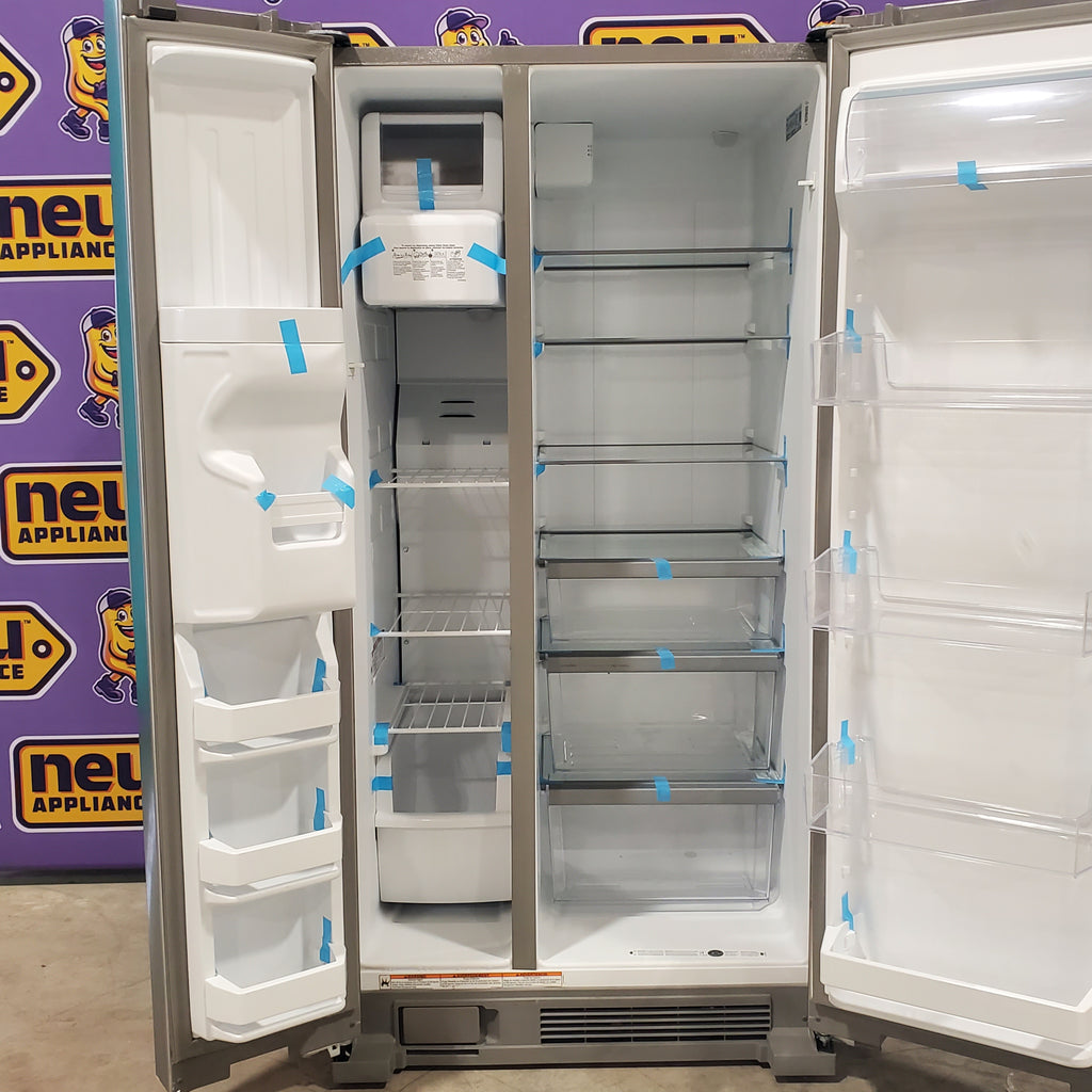 Pictures of Whirlpool Monochromatic Stainless Steel 33-inch Wide Side-by-Side 21 cu. ft. Refrigerator WRS331SDHM - Scratch & Dent - Moderate - Neu Appliance Outlet - Discount Appliance Outlet in Austin, Tx