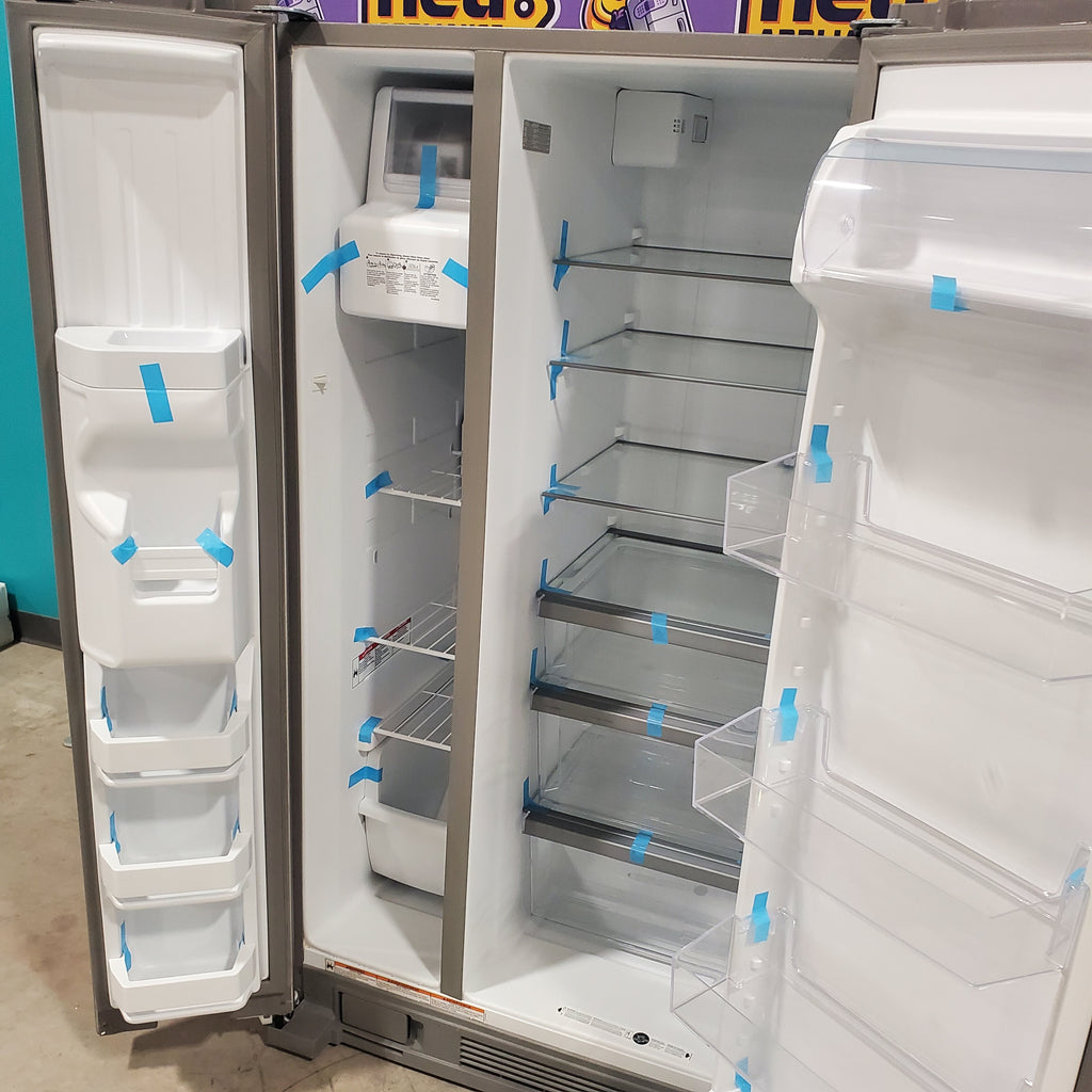 Pictures of Whirlpool Monochromatic Stainless Steel 33-inch Wide Side-by-Side 21 cu. ft. Refrigerator WRS331SDHM - Scratch & Dent - Moderate - Neu Appliance Outlet - Discount Appliance Outlet in Austin, Tx