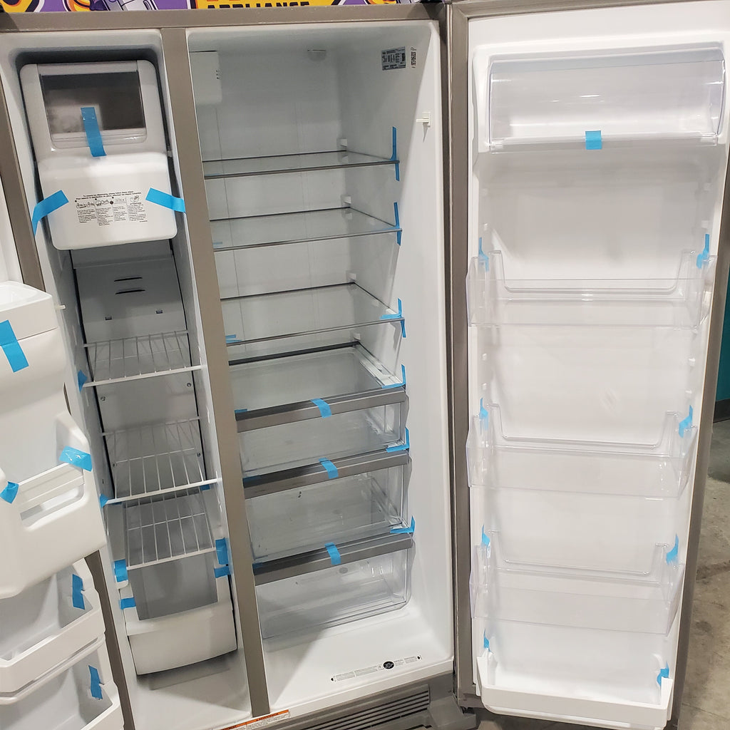 Pictures of Whirlpool Monochromatic Stainless Steel 33-inch Wide Side-by-Side 21 cu. ft. Refrigerator WRS331SDHM - Scratch & Dent - Moderate - Neu Appliance Outlet - Discount Appliance Outlet in Austin, Tx