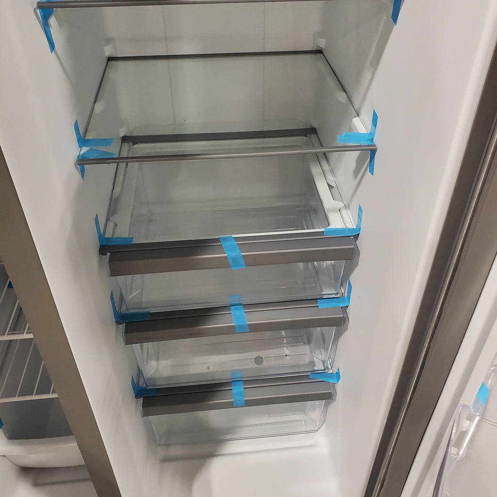Pictures of Whirlpool Monochromatic Stainless Steel 33-inch Wide Side-by-Side 21 cu. ft. Refrigerator WRS331SDHM - Scratch & Dent - Moderate - Neu Appliance Outlet - Discount Appliance Outlet in Austin, Tx