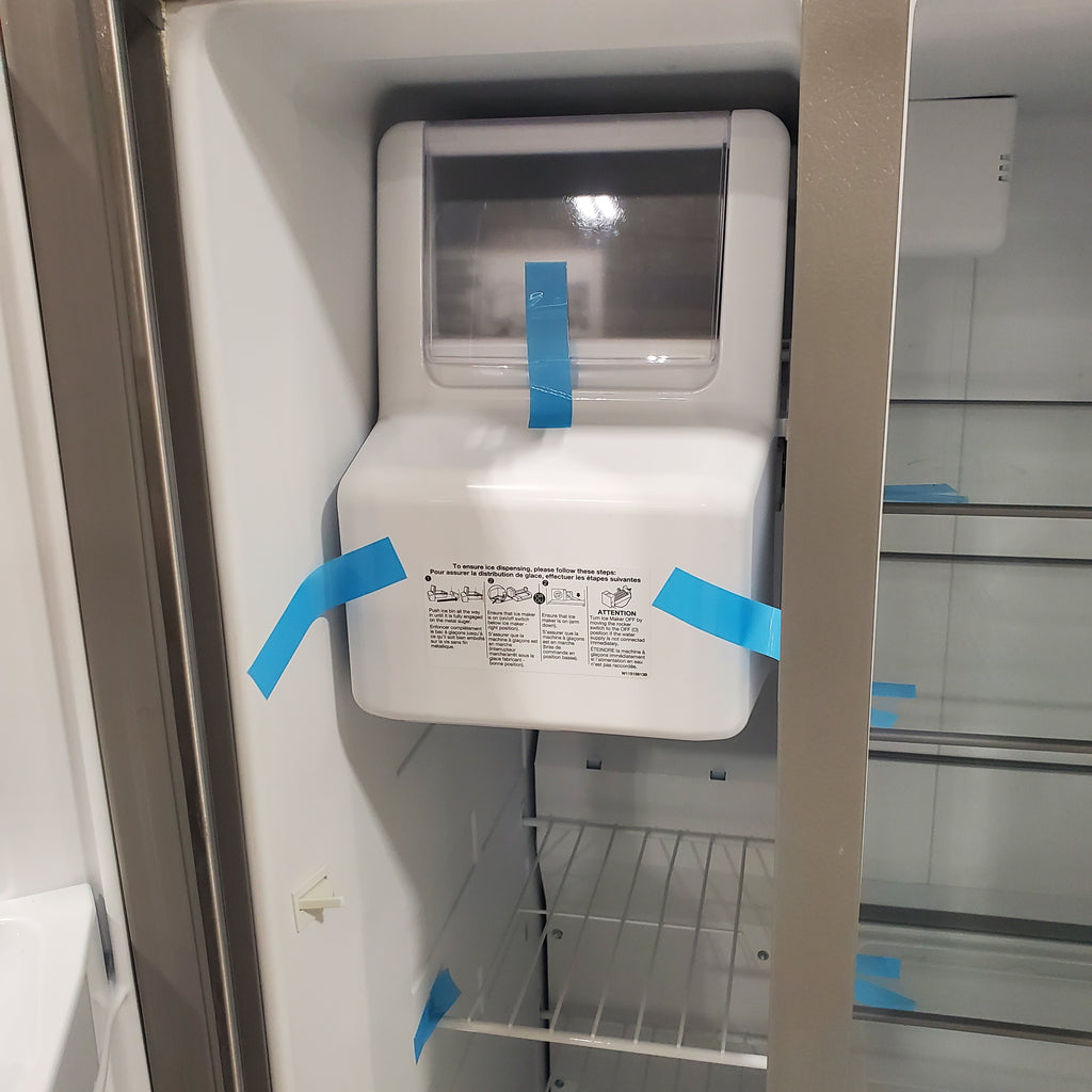 Pictures of Whirlpool Monochromatic Stainless Steel 33-inch Wide Side-by-Side 21 cu. ft. Refrigerator WRS331SDHM - Scratch & Dent - Moderate - Neu Appliance Outlet - Discount Appliance Outlet in Austin, Tx