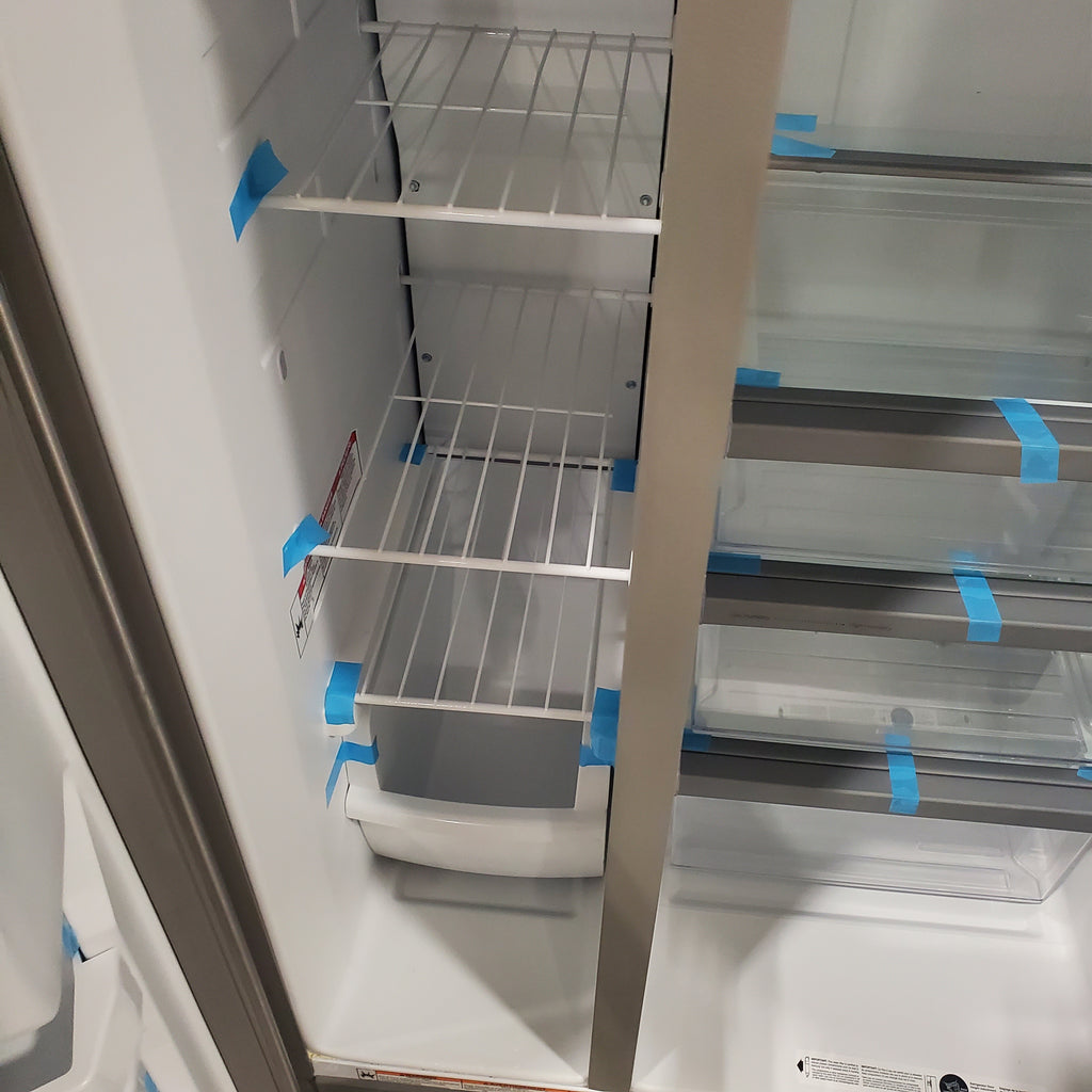 Pictures of Whirlpool Monochromatic Stainless Steel 33-inch Wide Side-by-Side 21 cu. ft. Refrigerator WRS331SDHM - Scratch & Dent - Moderate - Neu Appliance Outlet - Discount Appliance Outlet in Austin, Tx