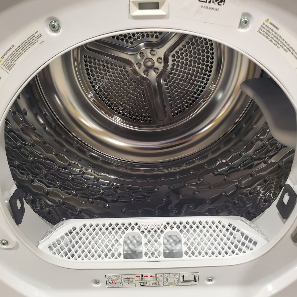 Pictures of Kenmore 24 inch Stackable White 2.2 cu. ft. Steam Front-Load Washer with Accela Wash 2641202 and 4.0 cu. ft. Ventless Front-Load Stackable Front-Load Dryer in White with Stainless Steel Drum 2681202 - Neu Appliance Outlet - Discount Appliance Outlet in Austin, Tx