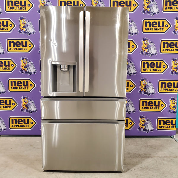 Print Proof Stainless Steel 29 cu. ft. Smart Standard-Depth MAX™ 4-Door French Door Refrigerator with Full-Convert Drawer™ LF29H8330S - Scratch & Dent - Minor