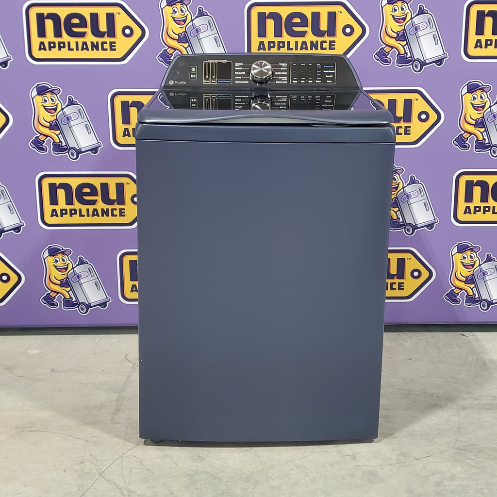 Pictures of GE Profile™ ENERGY STAR® 5.4 cu. ft. Capacity Washer with Smarter Wash Technology and Adaptive SmartDispense - PTW800BPWRS - Scratch & Dent - Minor - Neu Appliance Outlet - Discount Appliance Outlet in Austin, Tx
