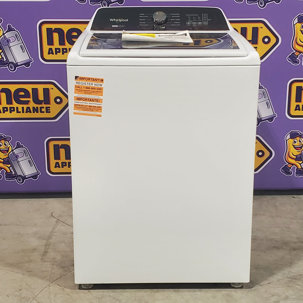 Pictures of Whirlpool 4.7–4.8 Cu. Ft. Top Load Washer with 2 in 1 Removable Agitator and Built-In Water Faucet and 7.0 Cu. Ft. Top Load Electric Moisture Sensing Dryer with Wrinkle Shield™ Option - Neu Appliance Outlet - Discount Appliance Outlet in Austin, Tx