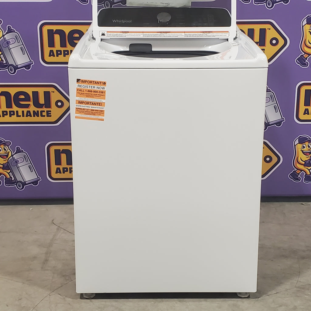 Pictures of Whirlpool 4.7–4.8 Cu. Ft. Top Load Washer with 2 in 1 Removable Agitator and Built-In Water Faucet and 7.0 Cu. Ft. Top Load Electric Moisture Sensing Dryer with Wrinkle Shield™ Option - Neu Appliance Outlet - Discount Appliance Outlet in Austin, Tx