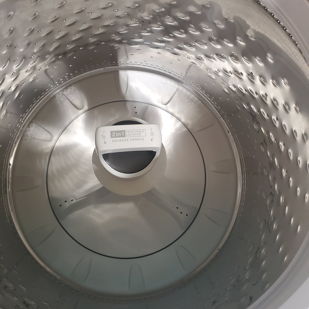Pictures of Whirlpool 4.7–4.8 Cu. Ft. Top Load Washer with 2 in 1 Removable Agitator and Built-In Water Faucet and 7.0 Cu. Ft. Top Load Electric Moisture Sensing Dryer with Wrinkle Shield™ Option - Neu Appliance Outlet - Discount Appliance Outlet in Austin, Tx