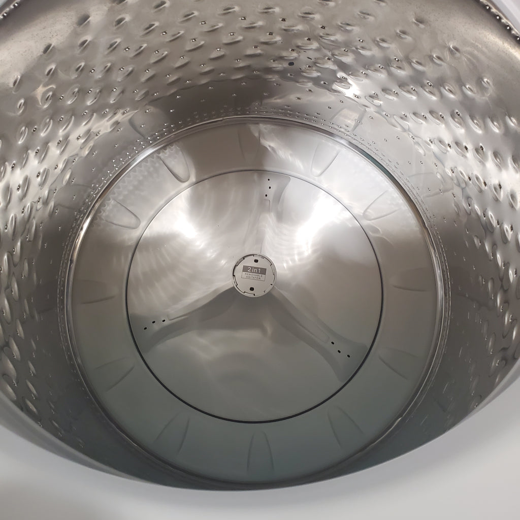 Pictures of Whirlpool 4.7–4.8 Cu. Ft. Top Load Washer with 2 in 1 Removable Agitator and Built-In Water Faucet and 7.0 Cu. Ft. Top Load Electric Moisture Sensing Dryer with Wrinkle Shield™ Option - Neu Appliance Outlet - Discount Appliance Outlet in Austin, Tx
