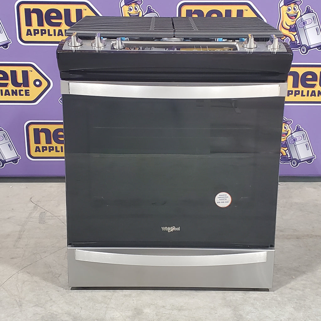 Pictures of Fingerprint Resistant Stainless Steel Whirlpool 5.8 cu. ft. 5 Burner Gas Slide In Range with Air Fry WEG745H0LZ - Scratch & Dent - Minor - Neu Appliance Outlet - Discount Appliance Outlet in Austin, Tx