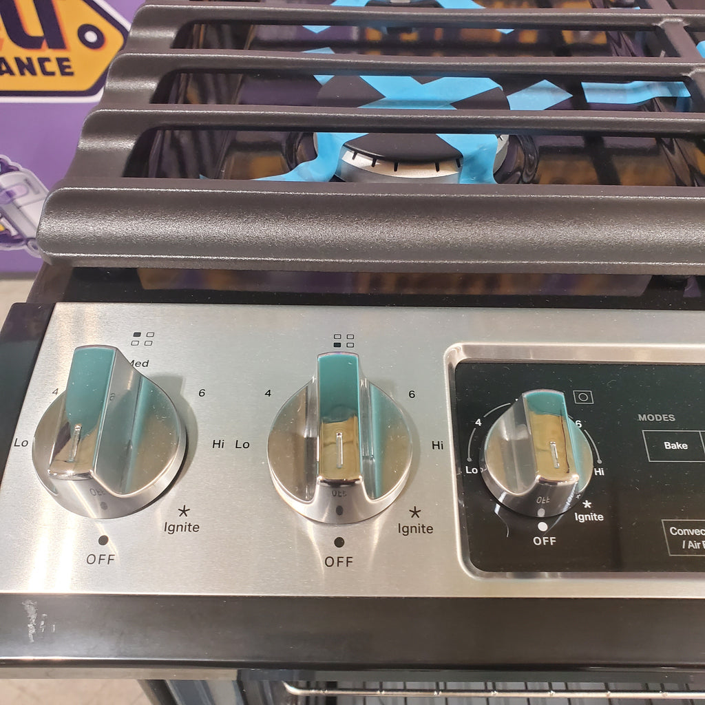 Pictures of Fingerprint Resistant Stainless Steel Whirlpool 5.8 cu. ft. 5 Burner Gas Slide In Range with Air Fry WEG745H0LZ - Scratch & Dent - Minor - Neu Appliance Outlet - Discount Appliance Outlet in Austin, Tx