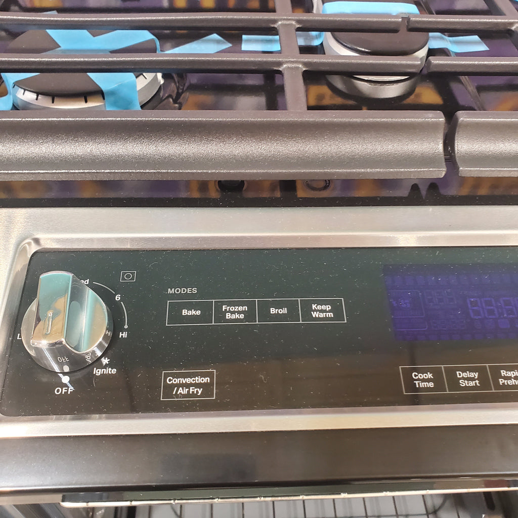 Pictures of Fingerprint Resistant Stainless Steel Whirlpool 5.8 cu. ft. 5 Burner Gas Slide In Range with Air Fry WEG745H0LZ - Scratch & Dent - Minor - Neu Appliance Outlet - Discount Appliance Outlet in Austin, Tx