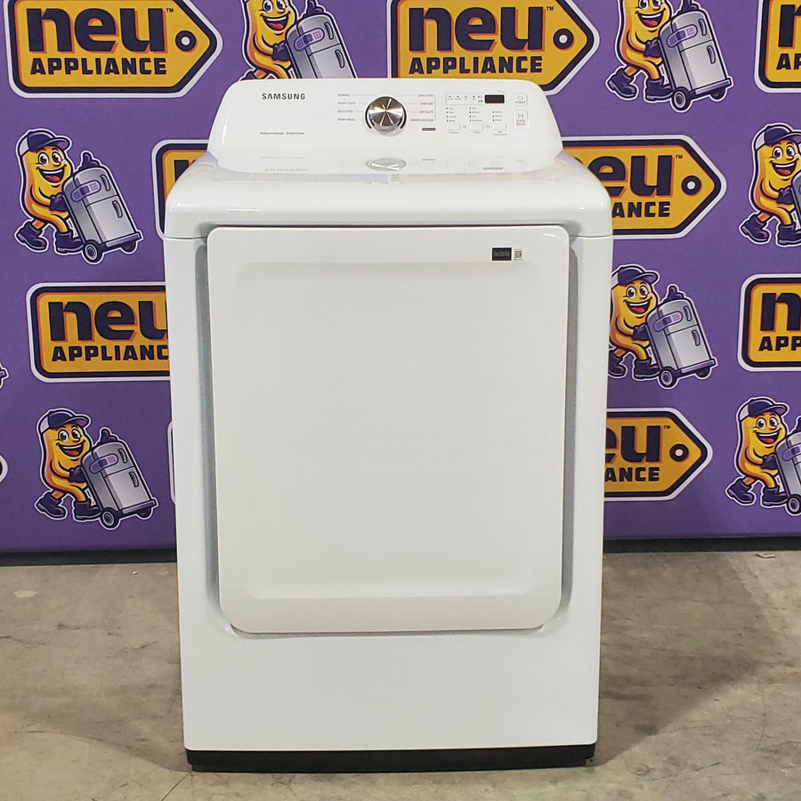 ENERGY STAR Samsung 7.4 cu. ft. Electric Dryer with Smart Care Technology DVE45T3200W - Open Box