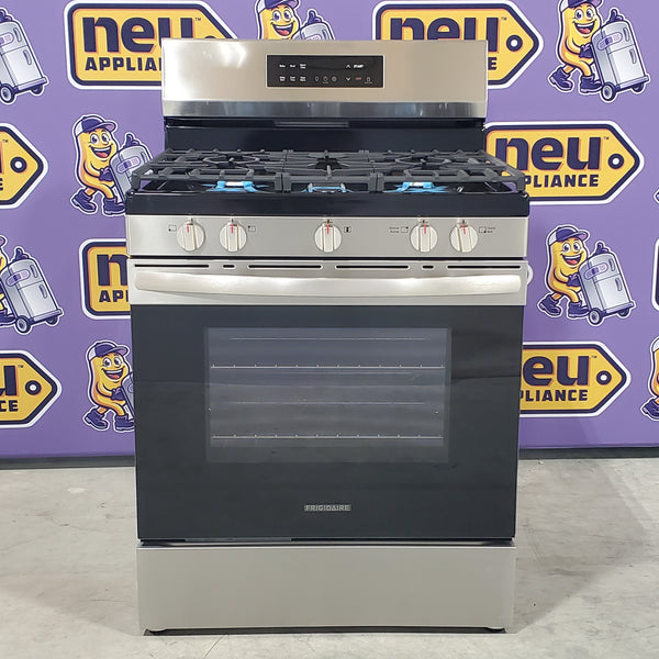 Frigidaire 30" EasyCare™ Stainless Steel Finish 5 Burner Gas Range with Quick Boil and Even Baking Technology - Scratch & Dent - Minor