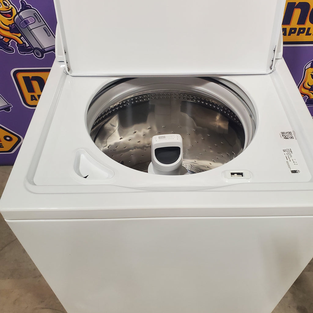 Pictures of Whirlpool 3.8–3.9 Cu. Ft. Top Load Washer with 2 in 1 Removable Agitator and Soil Level Selection WTW4957PW and Whirlpool 7-cu ft Vented Electric Dryer WED4815EW - Open Box - Neu Appliance Outlet - Discount Appliance Outlet in Austin, Tx