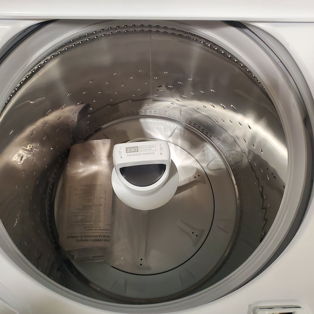 Pictures of Whirlpool 3.8–3.9 Cu. Ft. Top Load Washer with 2 in 1 Removable Agitator and Soil Level Selection WTW4957PW and Whirlpool 7-cu ft Vented Electric Dryer WED4815EW - Open Box - Neu Appliance Outlet - Discount Appliance Outlet in Austin, Tx