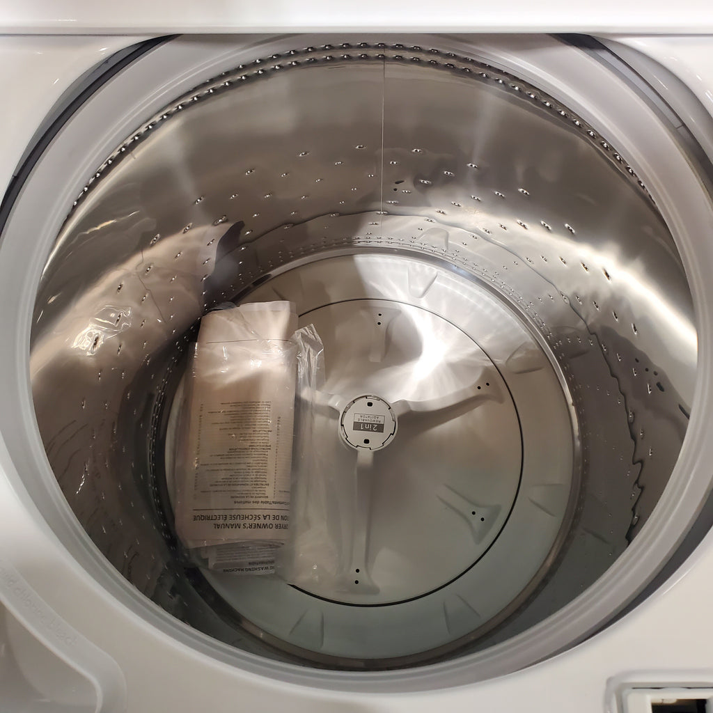 Pictures of Whirlpool 3.8–3.9 Cu. Ft. Top Load Washer with 2 in 1 Removable Agitator and Soil Level Selection WTW4957PW and Whirlpool 7-cu ft Vented Electric Dryer WED4815EW - Open Box - Neu Appliance Outlet - Discount Appliance Outlet in Austin, Tx