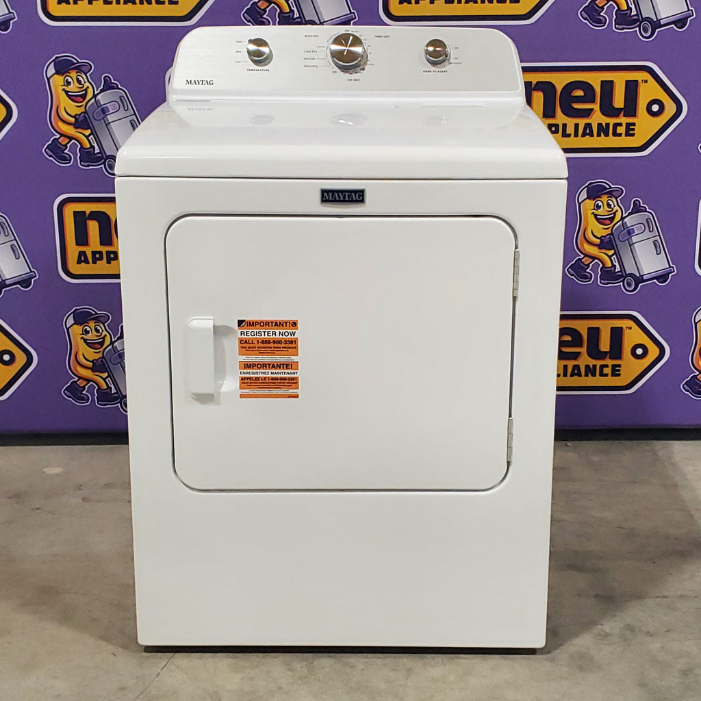 Pictures of Maytag Top Load 4.7 cu. ft. Agitator Washer with Extra Power and Deep Fill Option MVW5435PW and Electric Wrinkle Prevent 7.0 cu. ft Dryer with End of Cycle Signal MED4500MW - Open Box - Neu Appliance Outlet - Discount Appliance Outlet in Austin, Tx