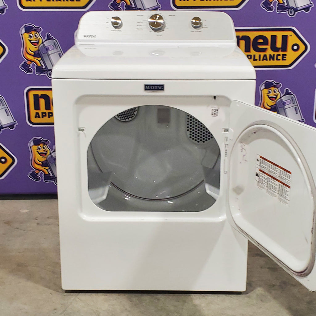 Pictures of Maytag Top Load 4.7 cu. ft. Agitator Washer with Extra Power and Deep Fill Option MVW5435PW and Electric Wrinkle Prevent 7.0 cu. ft Dryer with End of Cycle Signal MED4500MW - Open Box - Neu Appliance Outlet - Discount Appliance Outlet in Austin, Tx