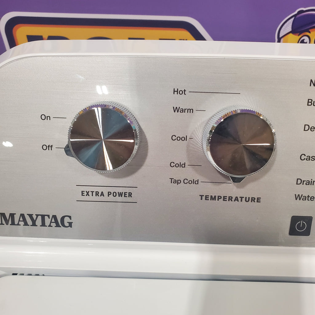 Pictures of Maytag Top Load 4.7 cu. ft. Agitator Washer with Extra Power and Deep Fill Option MVW5435PW and Electric Wrinkle Prevent 7.0 cu. ft Dryer with End of Cycle Signal MED4500MW - Open Box - Neu Appliance Outlet - Discount Appliance Outlet in Austin, Tx