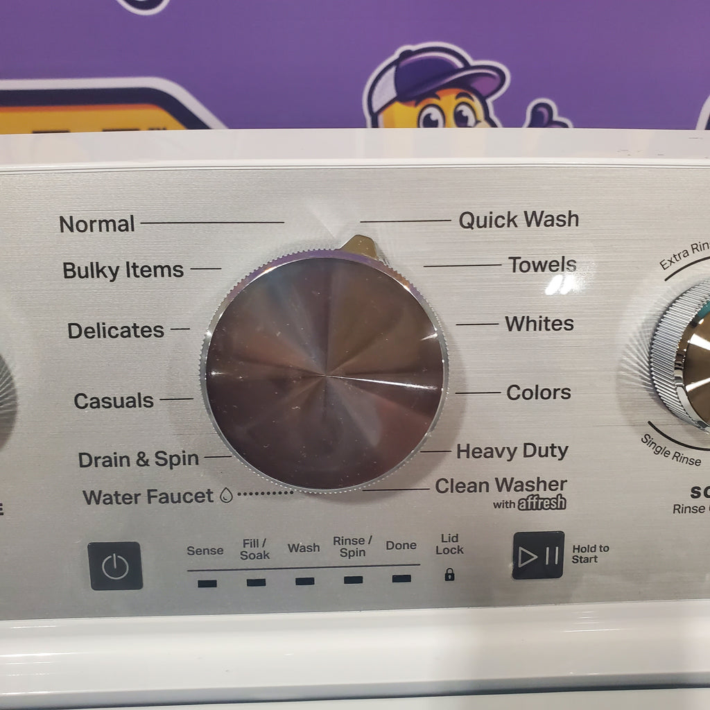 Pictures of Maytag Top Load 4.7 cu. ft. Agitator Washer with Extra Power and Deep Fill Option MVW5435PW and Electric Wrinkle Prevent 7.0 cu. ft Dryer with End of Cycle Signal MED4500MW - Open Box - Neu Appliance Outlet - Discount Appliance Outlet in Austin, Tx