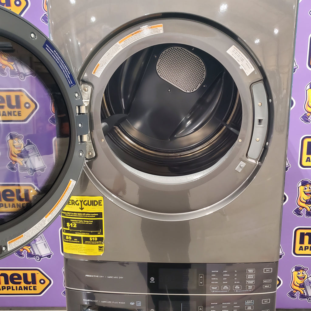 Pictures of Electrolux Titanium 600 Series Laundry Tower Single Unit 4.5 cu ft Washer & 8 cu ft Electric Dryer Scratch & Dent - Minor - Neu Appliance Outlet - Discount Appliance Outlet in Austin, Tx