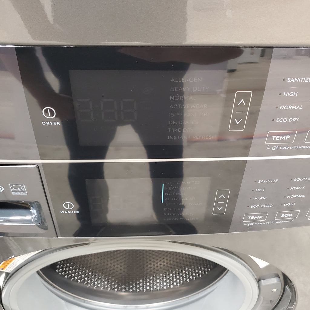 Pictures of Electrolux Titanium 600 Series Laundry Tower Single Unit 4.5 cu ft Washer & 8 cu ft Electric Dryer Scratch & Dent - Minor - Neu Appliance Outlet - Discount Appliance Outlet in Austin, Tx