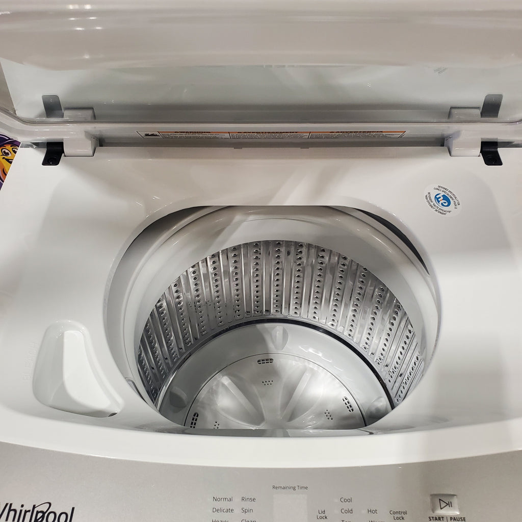 Pictures of Whirlpool 1.6 cu.ft Electric Stacked Laundry Center with 6 Wash Cycles, Impeller Washer and AutoDry™ WET4024HW - Scratch & Dent - Minor - Neu Appliance Outlet - Discount Appliance Outlet in Austin, Tx
