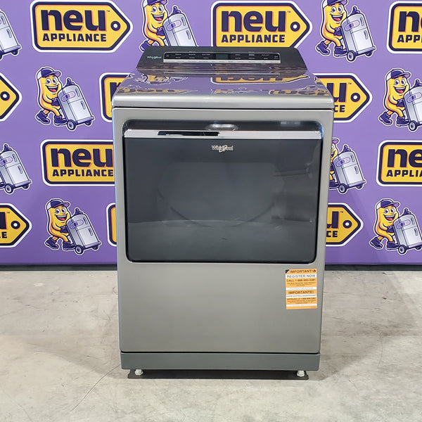 Whirlpool Top Load Electric 7.4 Cu. Ft. Dryer with Advanced Moisture Sensing and Wrinkle Shield WED8127LC  - Scratch and Dent (Minor)