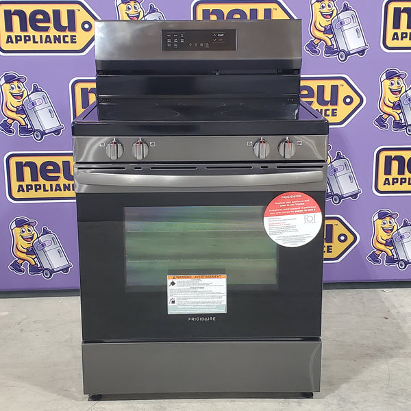 Frigidaire Black Stainless Steel 30" Electric ENERGY STAR Range with Air Fry and Convection Bake FCRE3083AS - Scratch & Dent - Minor