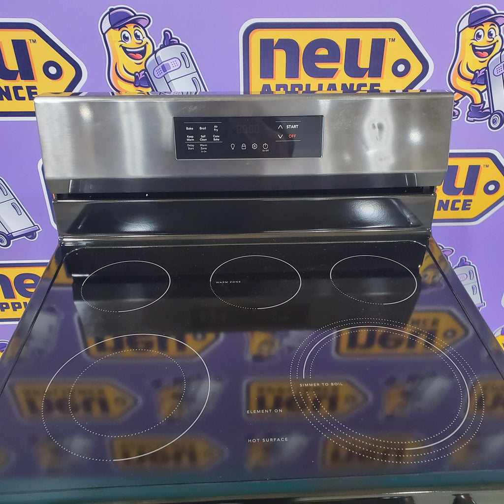 Pictures of Frigidaire Black Stainless Steel 30" Electric ENERGY STAR Range with Air Fry and Convection Bake FCRE3083AS - Scratch & Dent - Minor - Neu Appliance Outlet - Discount Appliance Outlet in Austin, Tx