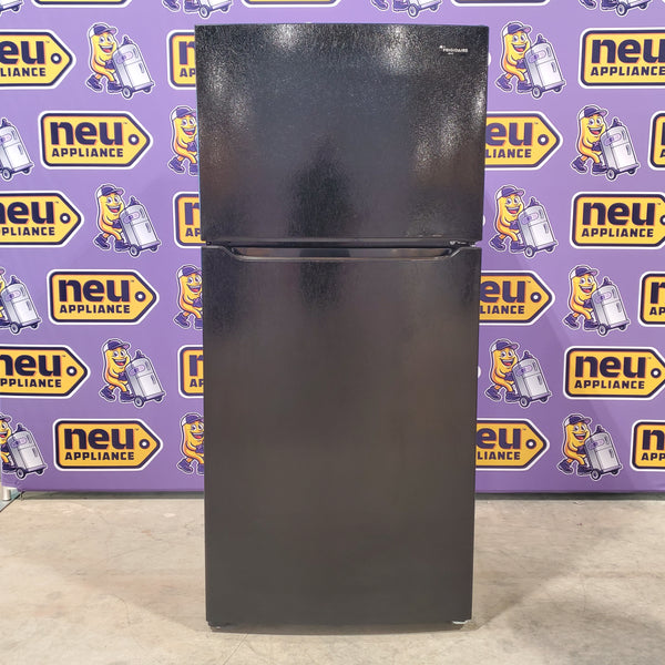 30" Wide Black Frigidaire 18.3 cu. ft. Top Freezer Refrigerator with Garage-Ready Design - Open Box