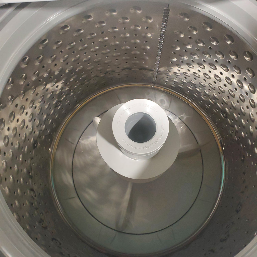 Pictures of GE 4.5 cu. ft. Capacity Washer with Stainless Steel Basket, Cold Plus and Wash Boost and GE 7.2 cu. ft. Capacity Electric Dryer with Up To 120 ft. Venting and Extended Tumble - Neu Appliance Outlet - Discount Appliance Outlet in Austin, Tx
