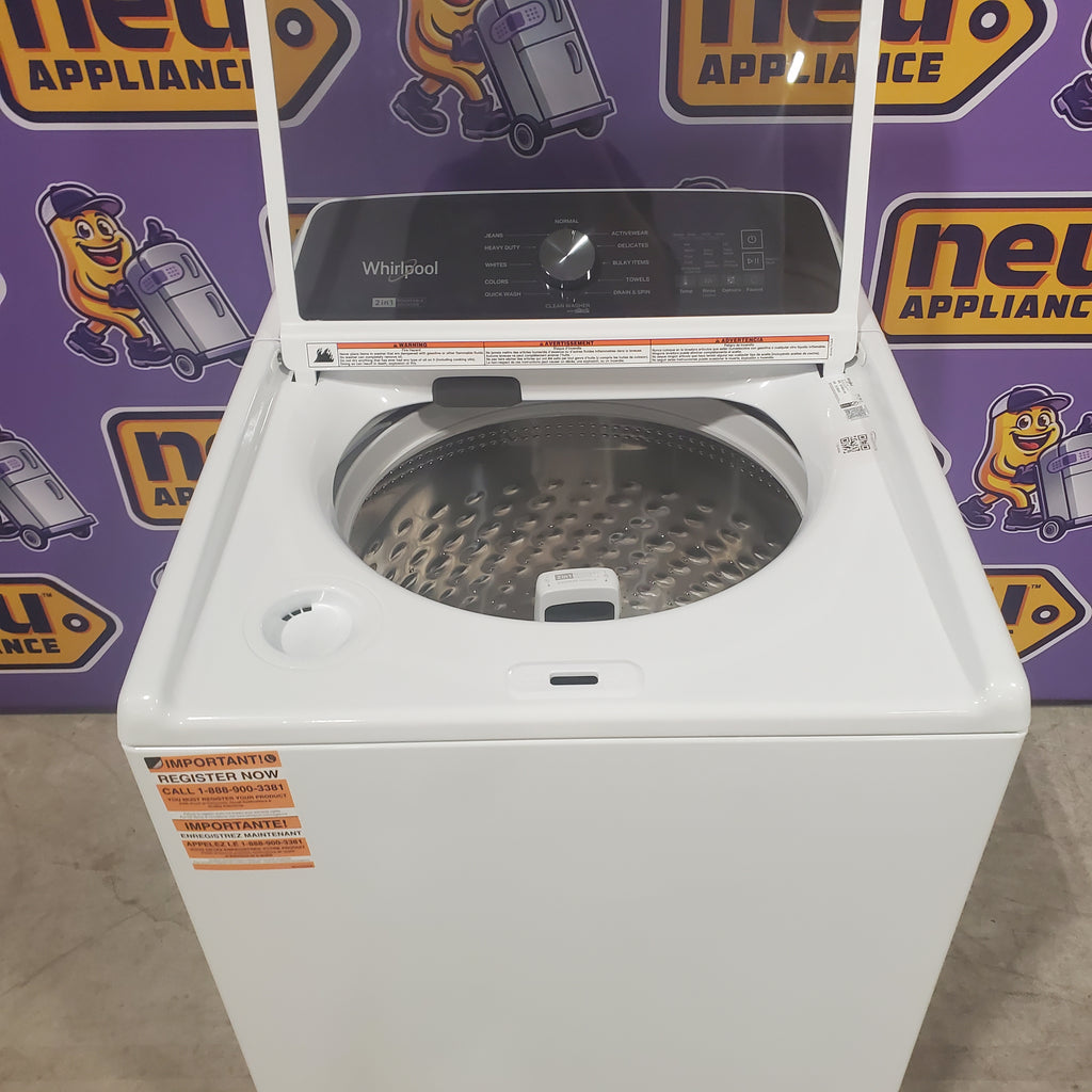 Pictures of Whirlpool Top Load 4.7-4.8 Cu. Ft. Washer with 2 in 1 Removable Agitator and Built-in Faucet WTW5057LW - Open Box - Neu Appliance Outlet - Discount Appliance Outlet in Austin, Tx