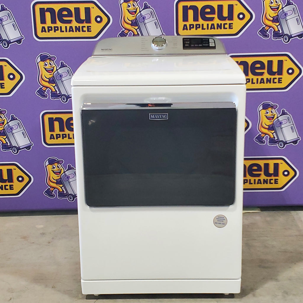 Pictures of Maytag Smart Top Load Electric 7.4 Cu. Ft. Steam Dryer with Extra Power and Advanced Moisture Sensing MED7230HW - Open Box - Neu Appliance Outlet - Discount Appliance Outlet in Austin, Tx