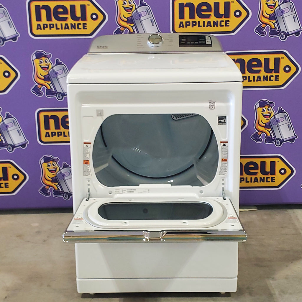 Pictures of Maytag Smart Top Load Electric 7.4 Cu. Ft. Steam Dryer with Extra Power and Advanced Moisture Sensing MED7230HW - Open Box - Neu Appliance Outlet - Discount Appliance Outlet in Austin, Tx