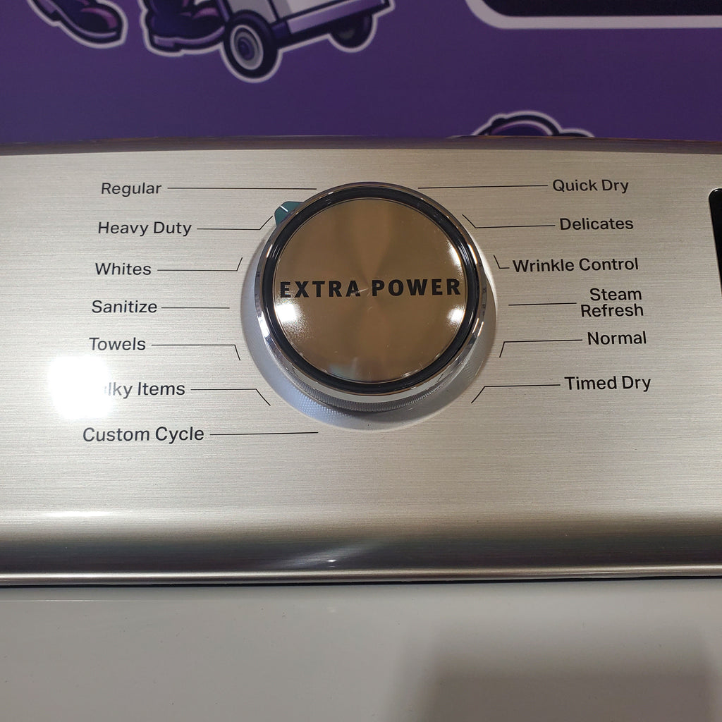 Pictures of Maytag Smart Top Load Electric 7.4 Cu. Ft. Steam Dryer with Extra Power and Advanced Moisture Sensing MED7230HW - Open Box - Neu Appliance Outlet - Discount Appliance Outlet in Austin, Tx