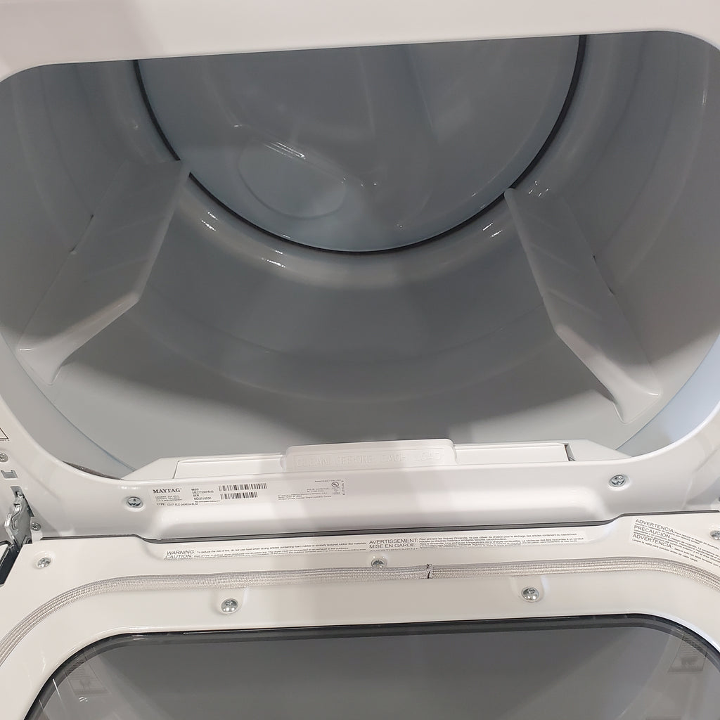 Pictures of Maytag Smart Top Load Electric 7.4 Cu. Ft. Steam Dryer with Extra Power and Advanced Moisture Sensing MED7230HW - Open Box - Neu Appliance Outlet - Discount Appliance Outlet in Austin, Tx