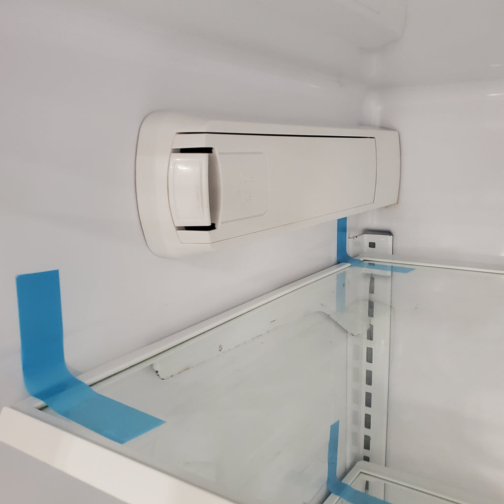 Pictures of GE Standard Depth Fingerprint Resistant 3 Door 27.8 Cu. Ft. French Door Refrigerator with Ice Maker, Water and Ice Dispenser, and Door within Door GFD28GYNFS - Certified Refurbished - Neu Appliance Outlet - Discount Appliance Outlet in Austin, Tx