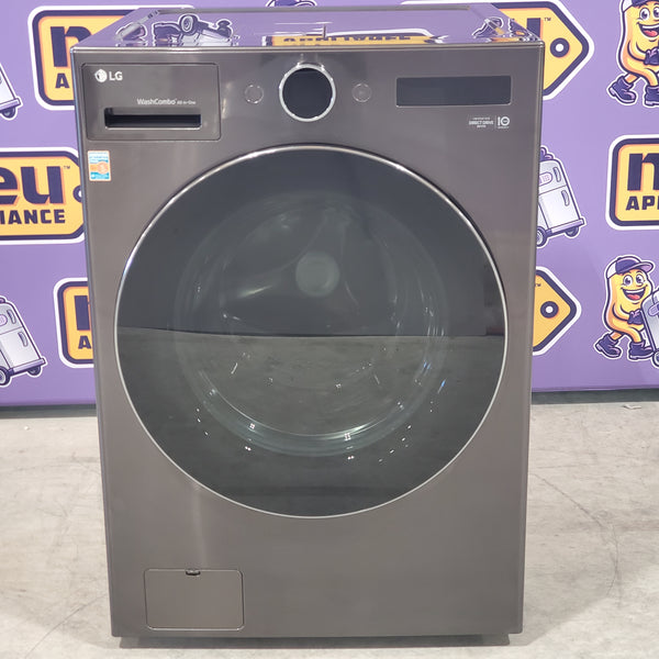 LG Black Steel Ventless Washer/Dryer Combo LG WashCombo™ All-in-One 5.0 cu. ft. Mega Capacity with Inverter HeatPump™ Technology and Direct Drive Motor WM6998HBA - Scratch & Dent - Minor