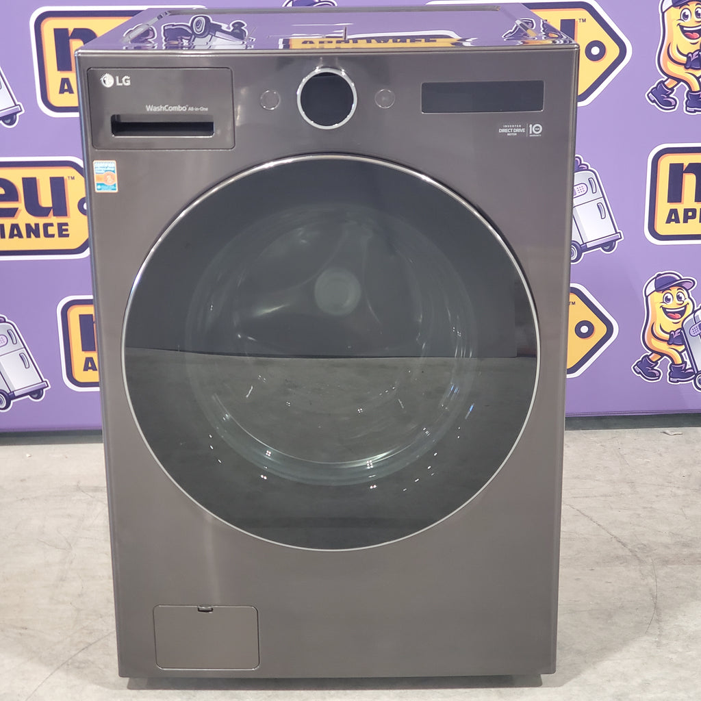 Pictures of LG Black Steel Ventless Washer/Dryer Combo LG WashCombo™ All-in-One 5.0 cu. ft. Mega Capacity with Inverter HeatPump™ Technology and Direct Drive Motor WM6998HBA - Scratch & Dent - Minor - Neu Appliance Outlet - Discount Appliance Outlet in Austin, Tx