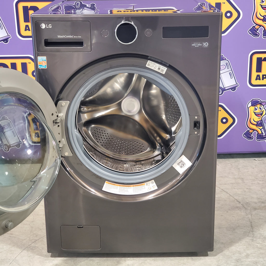 Pictures of LG Black Steel Ventless Washer/Dryer Combo LG WashCombo™ All-in-One 5.0 cu. ft. Mega Capacity with Inverter HeatPump™ Technology and Direct Drive Motor WM6998HBA - Scratch & Dent - Minor - Neu Appliance Outlet - Discount Appliance Outlet in Austin, Tx